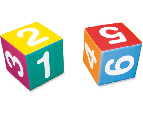 Foam mathematical cube with digits