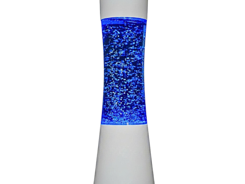 White shake and shine glitter lamp