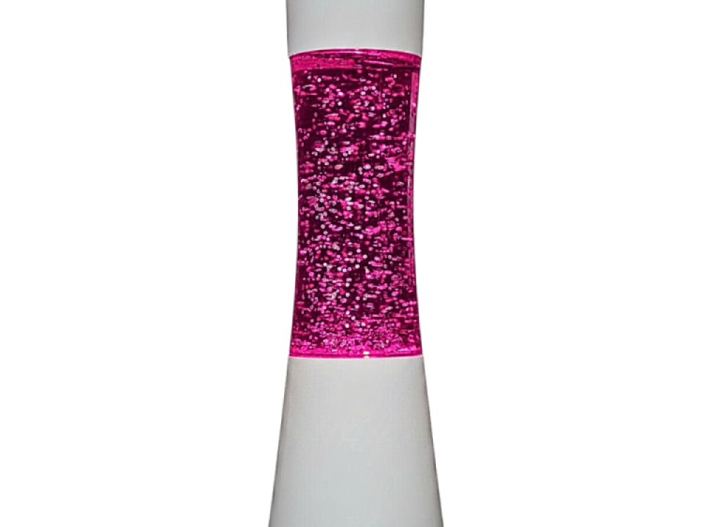 White shake and shine glitter lamp