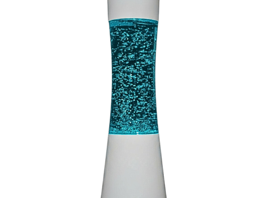 White shake and shine glitter lamp