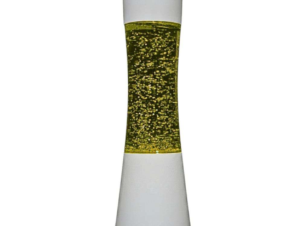 White shake and shine glitter lamp