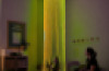 Sensory Fibre Optic Curtain Ring Including Fibres and Light Source