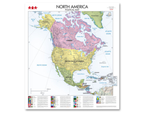 North America. Political Map