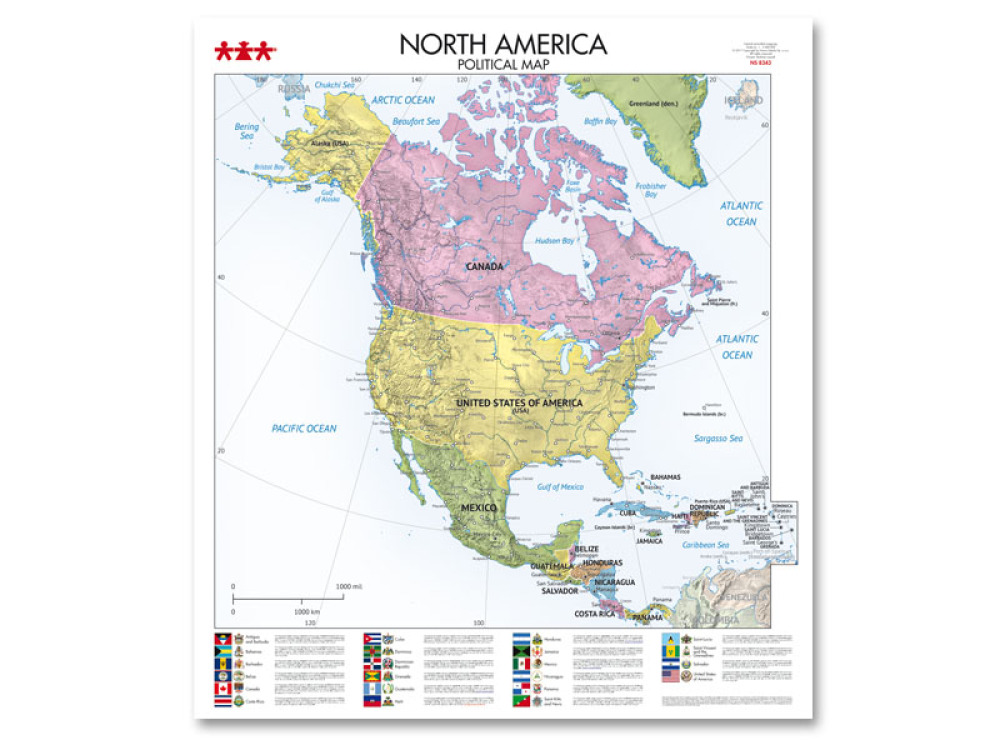 North America. Political Map