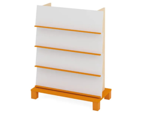 Double-sided bookcase 1. Orange. Fresh Collection