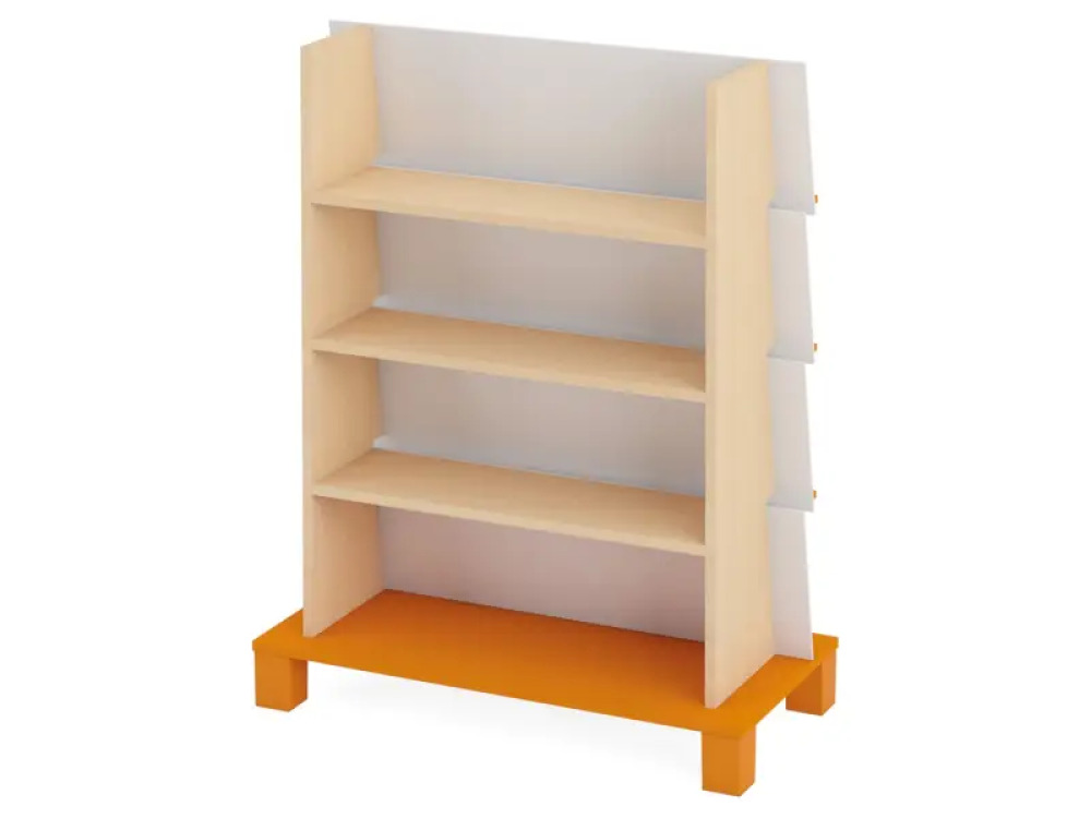 Double-sided bookcase 1. Orange. Fresh Collection