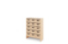 Storage Unit X with deep wooden trays - Eko