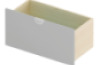Cubo ACCESSORIES SHELVES AND DRAWERS grey wide tall 1 pc.
