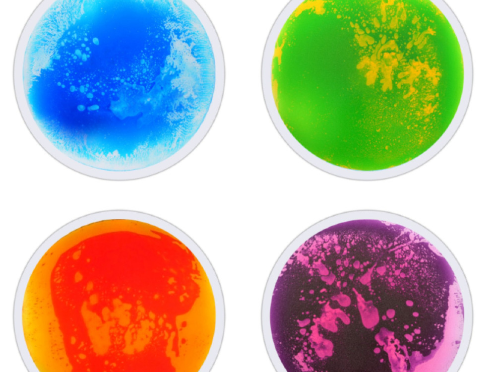 Round Liquid Floor Tiles – 4 Colours