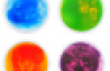 Round Liquid Floor Tiles – 4 Colours