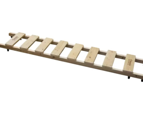Wooden climbing ladder