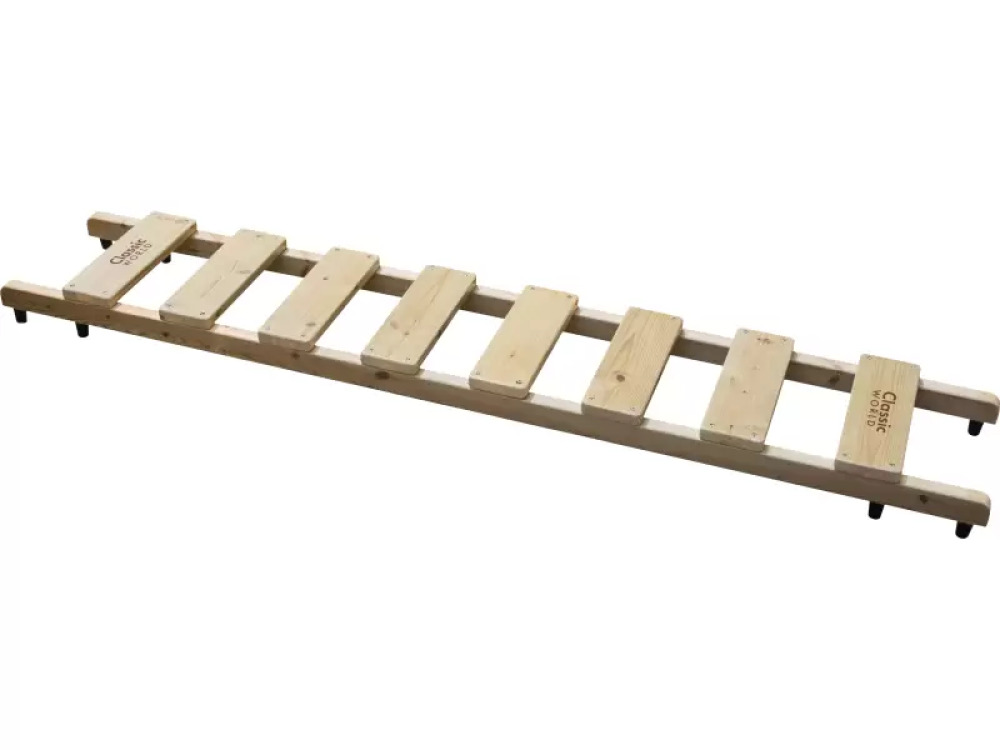 Wooden climbing ladder