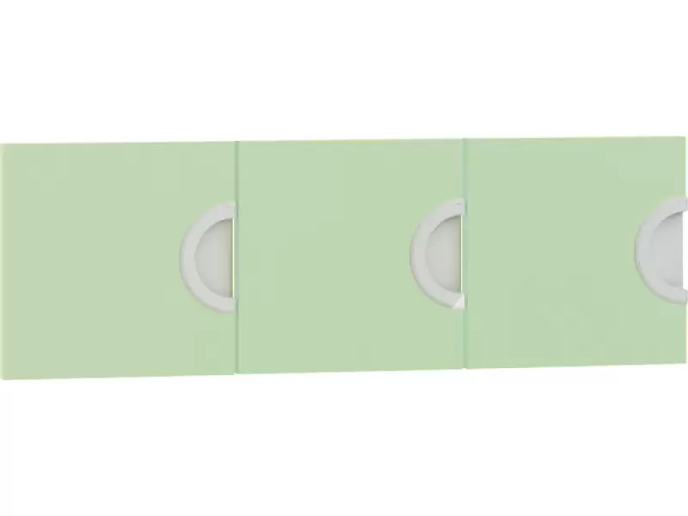 Cubo collection. Doors for Cubo cloakroom unit - sage