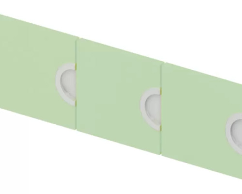 Cubo collection. Doors for Cubo cloakroom unit - sage