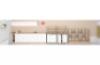 Kitchen countertop 300 cm in crystal white colour. Master Kitchen collection