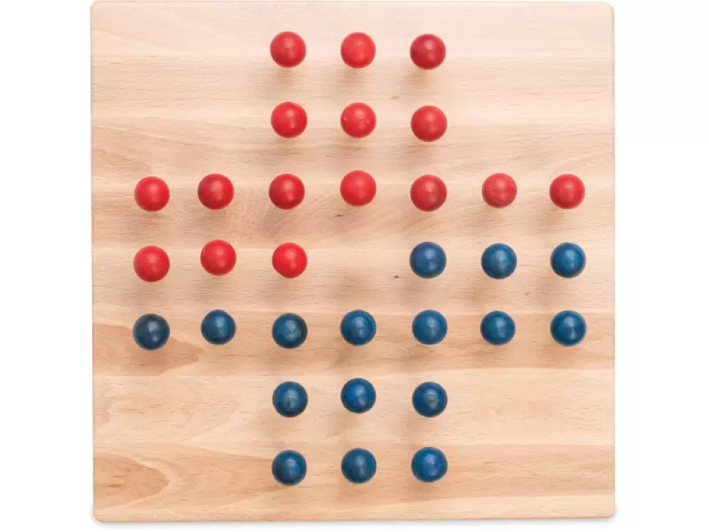 Wooden board with screws
