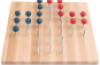 Wooden board with screws