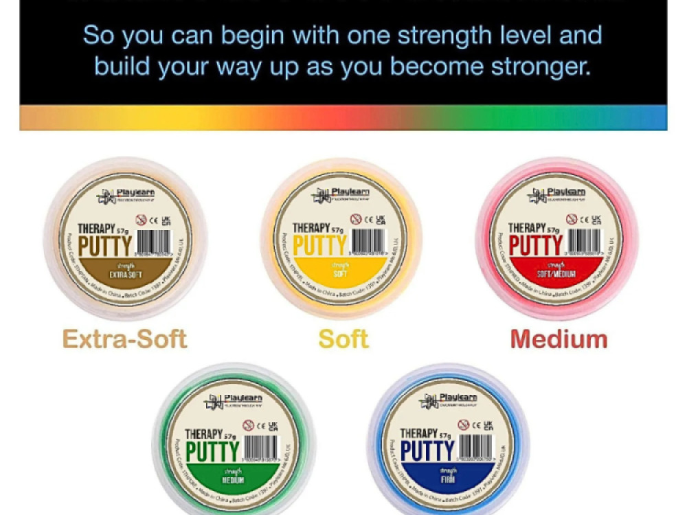 Therapy putty ( 5 Colours – 5 Strengths )