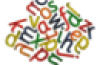 Squidgy Sparkle Transparent Gel Letters