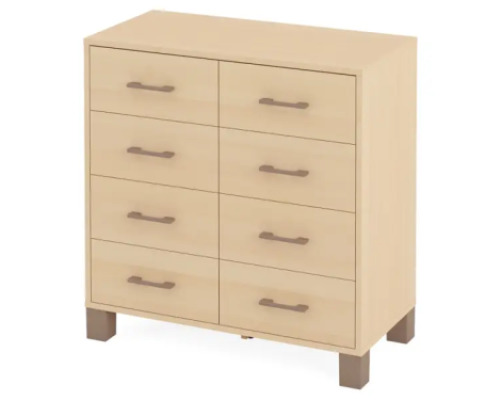 Large cabinet with drawers. Birch. Fresh Collection