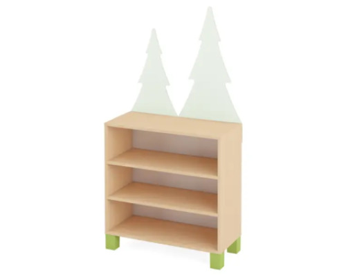 Forest with legs. Fir trees cabinet