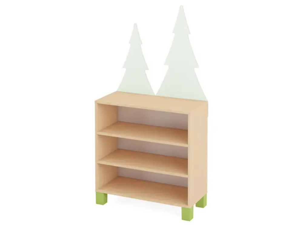 Forest with legs. Fir trees cabinet