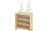 Forest with legs. Fir trees cabinet