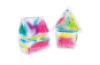 Sensory gel solids with glitter