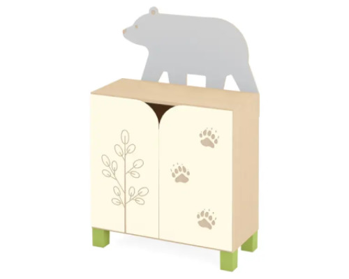 Forest with legs. Bear cabinet