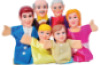 Family hand puppets