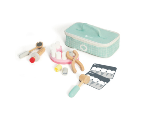 Small dentist. Wooden toy