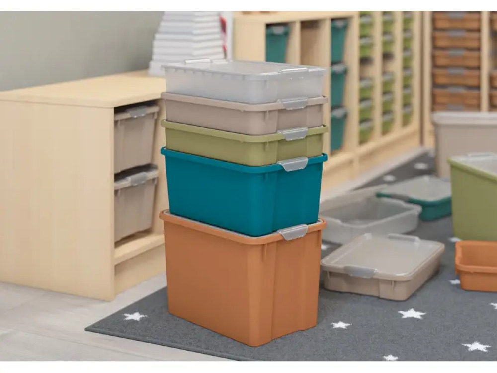 Extra large plastics containters - eco sea green - 12