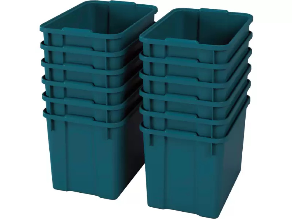 Extra large plastics containters - eco sea green - 12
