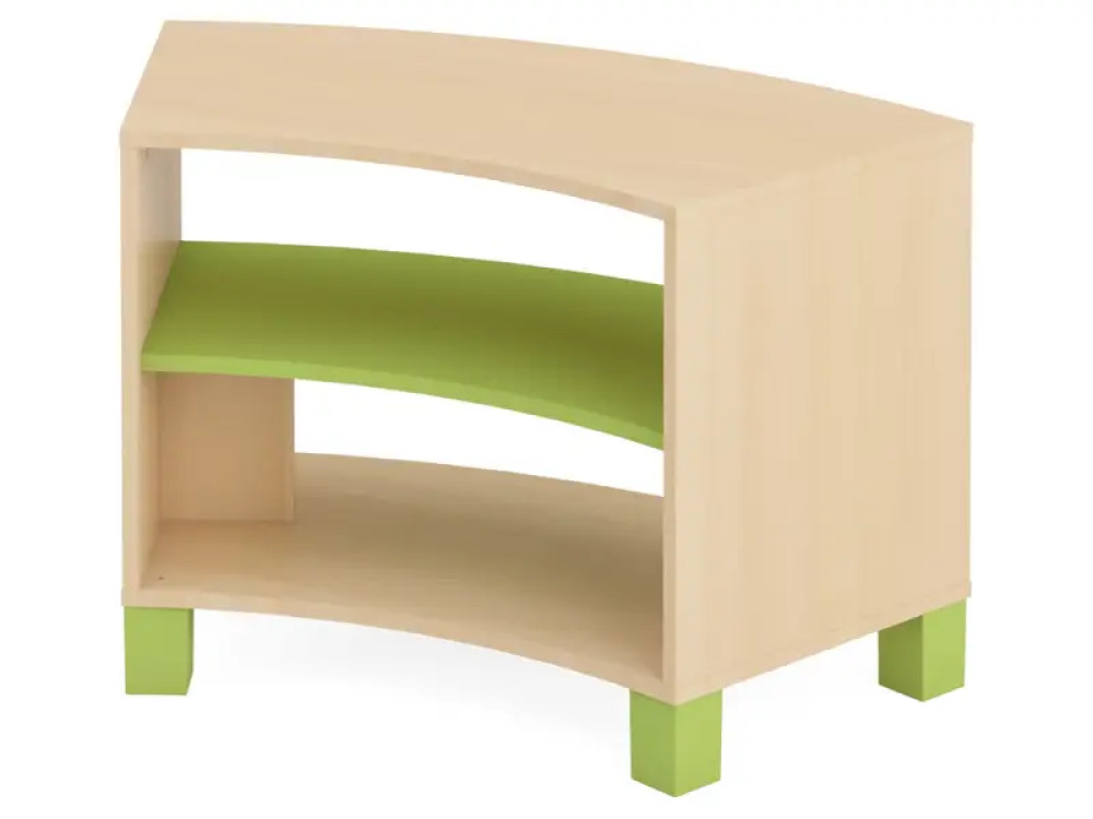 Small semicircular cabinet . Green . Fresh Collection