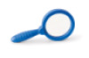 Big magnifying glass with kaleidoscope glasses