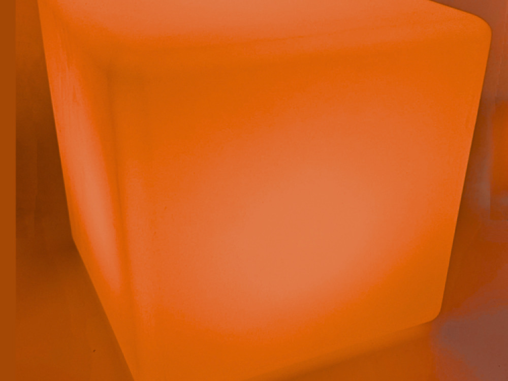 Colour changing mood Cube stool 30cm