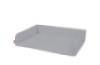 Changing mat with sides for two-person changing table. Grey
