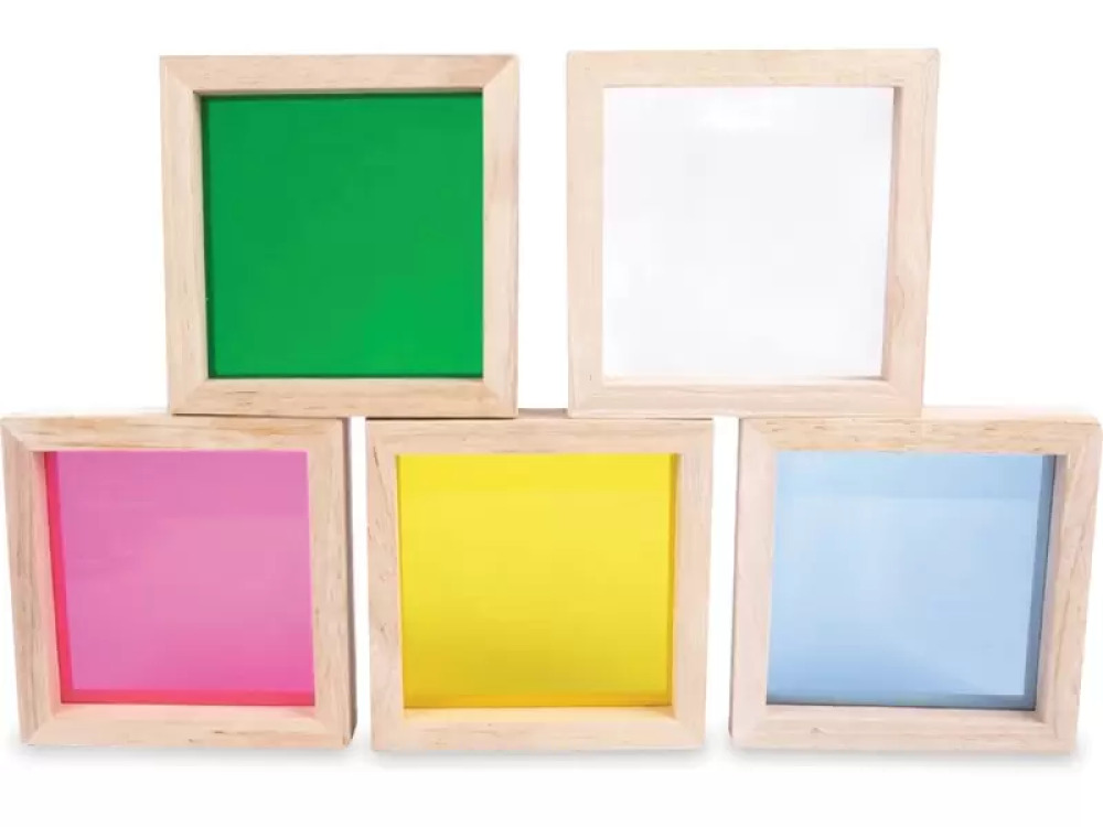 Wooden blocks with windows