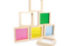 Wooden blocks with windows