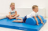 Wide half-roll blue. Foam shape