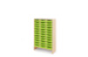 Storage Unit XL with shallow cardboard trays - Green