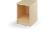 Cubo small cabinet 1 for plastic containers. Birch