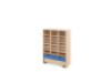 Storage Unit X with compartments + container - Blue