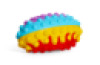 Sensory Rugby Shaped Pop It Ball