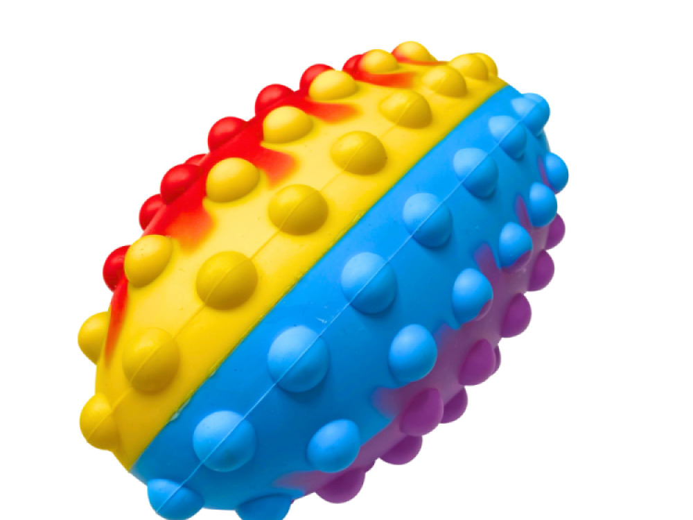 Sensory Rugby Shaped Pop It Ball