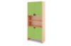 Tall Storage Unit + half bottom & upper doors - Green