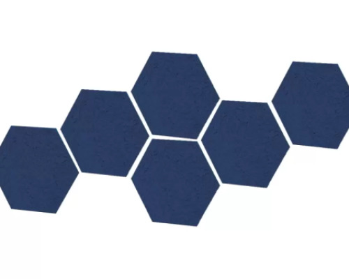 Hexagonal acoustic wall panel - Navy