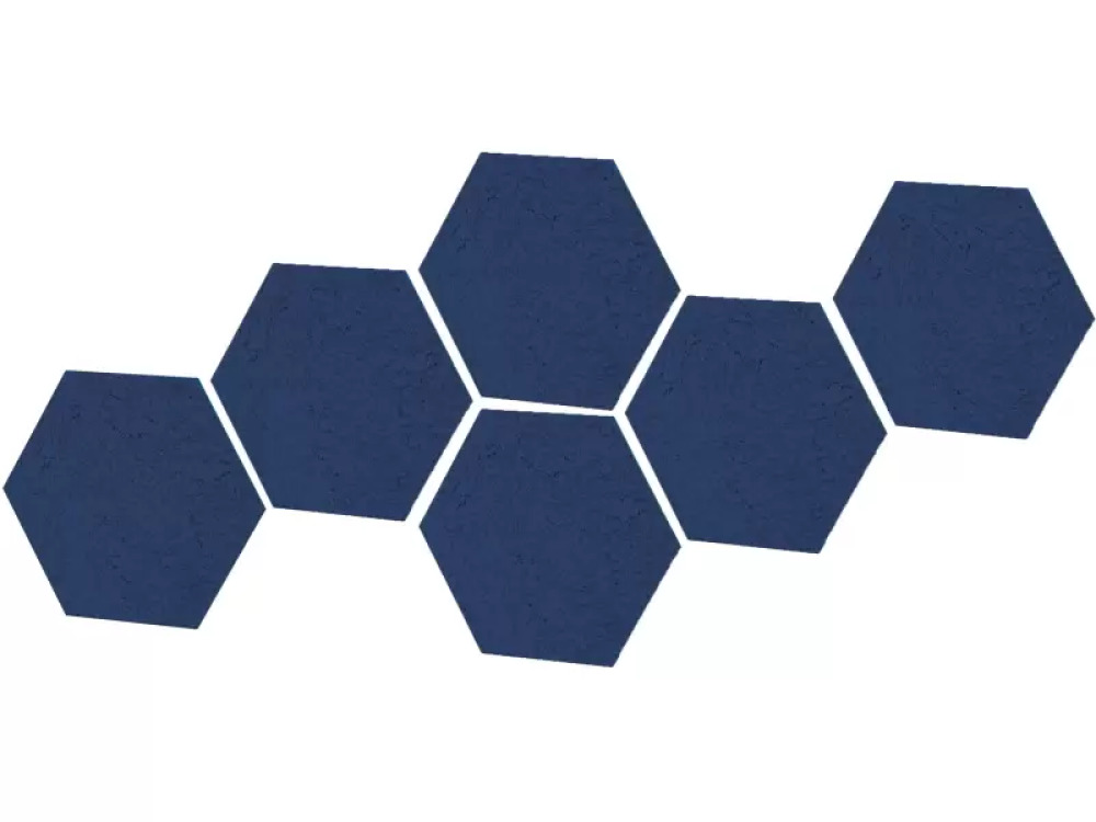 Hexagonal acoustic wall panel - Navy