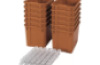 Extra large plastic containers with runners - eco sienna - 12