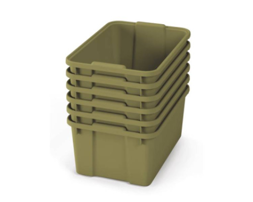 Big plastic containers - eco light green - 06
